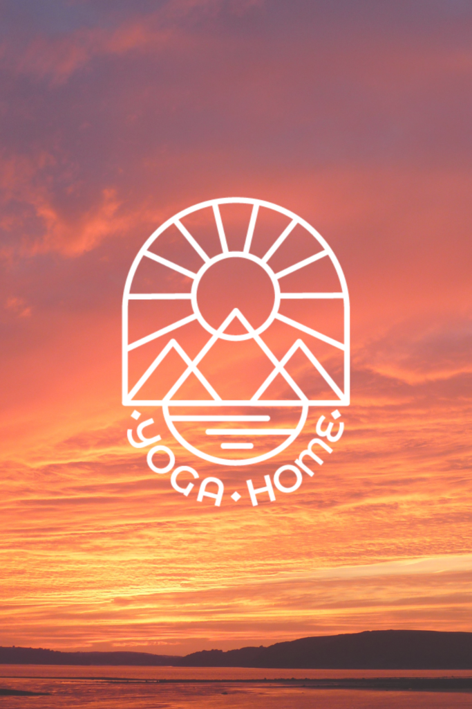 Yoga Home Sunset Logo