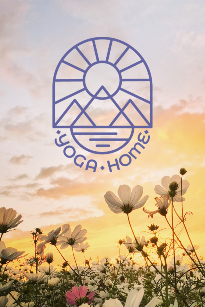 Sunset Wildflower Yoga Home Logo